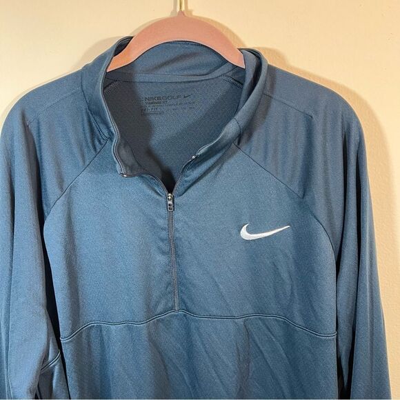 ✨ Nike Golf Men’s Blue Quarter Zip XXL - Picture 2 of 11
